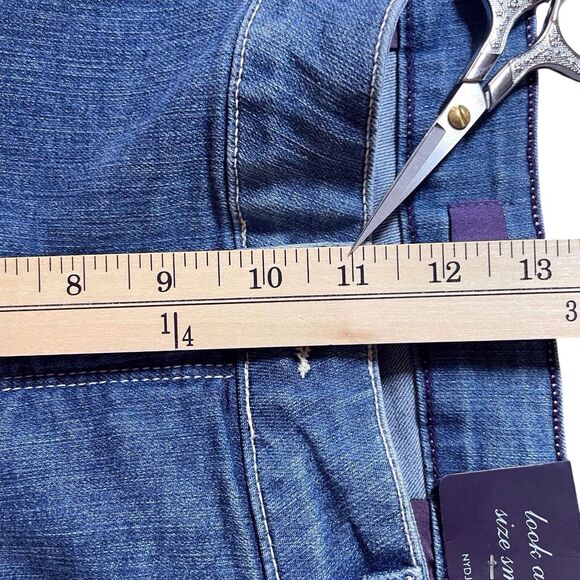 NWT NYDJ Audrey Straight Ankle Jeans Maryland Wash Size 14W Embellished Pockets - Picture 13 of 16